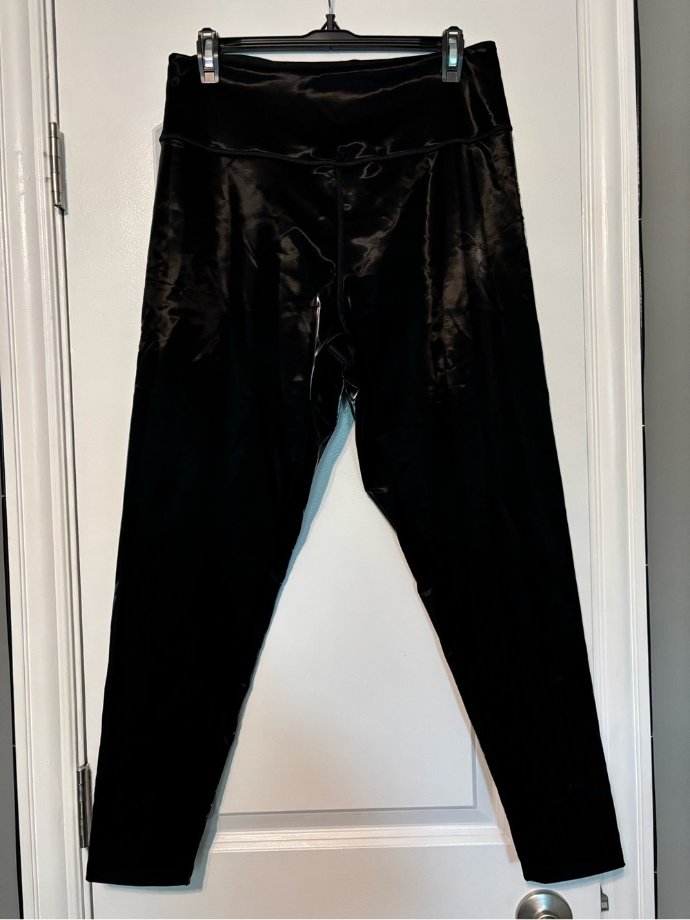 VSX Black Faux Leather Sport Leggings 25” inseam XL